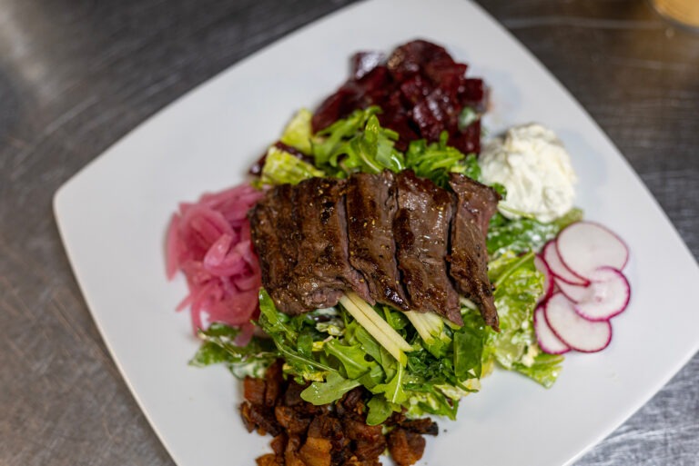 Beet Cobb Salad with Added Skirt Steak