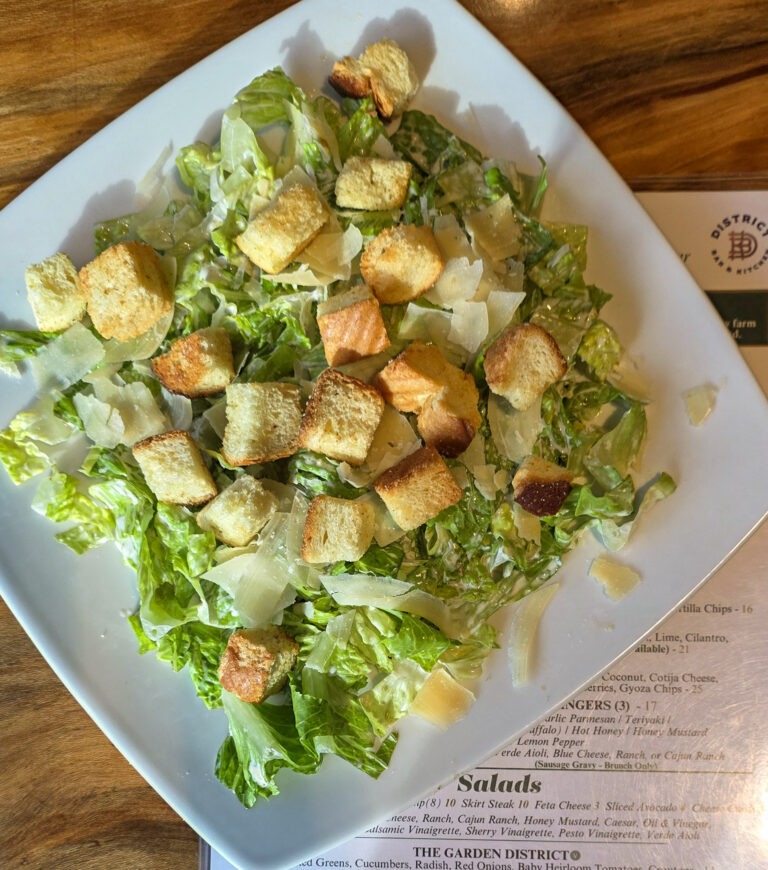 Caesar Salad at District Bar and Kitchen