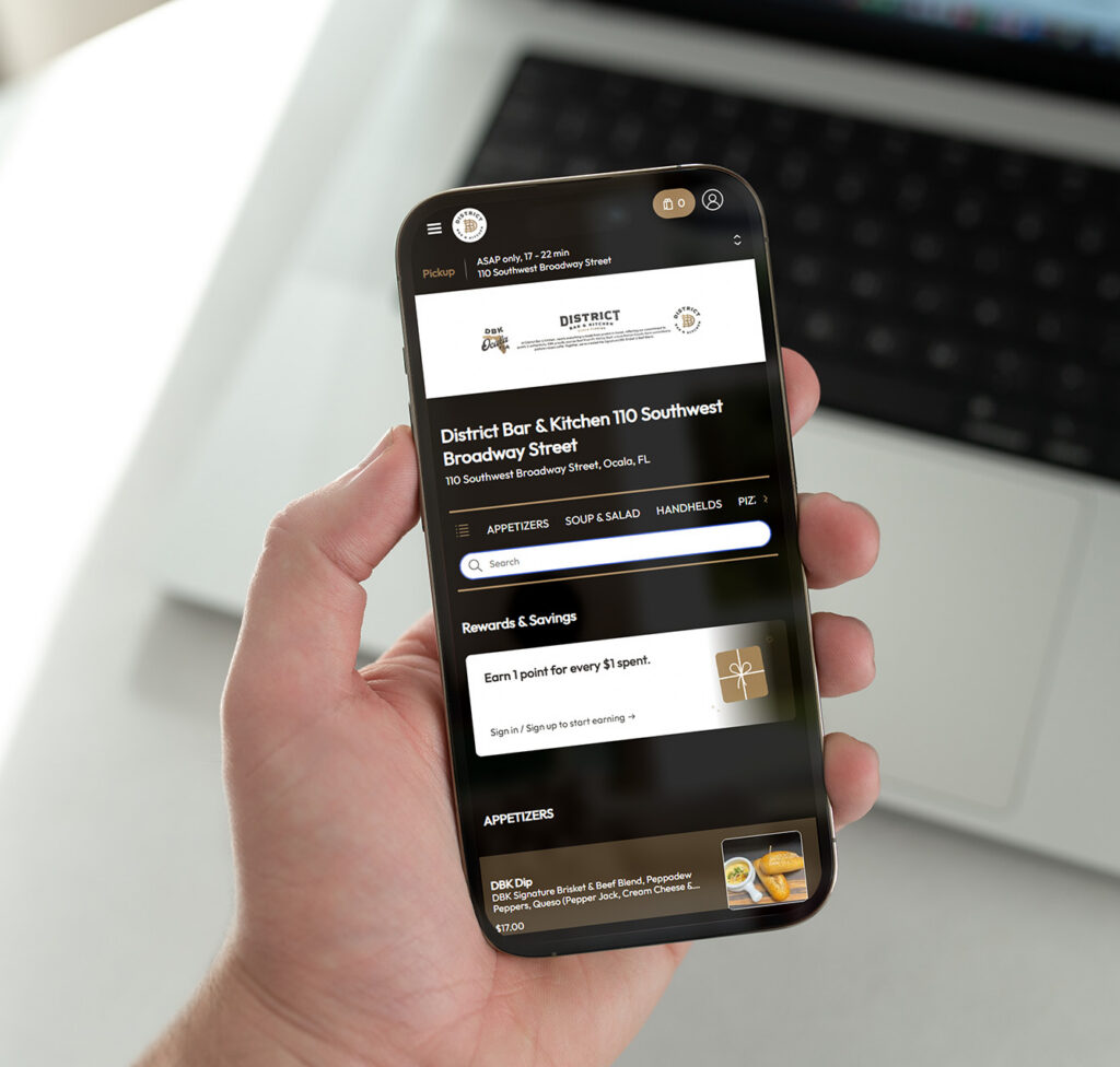 Food Delivery Order Online - Phone In Hand
