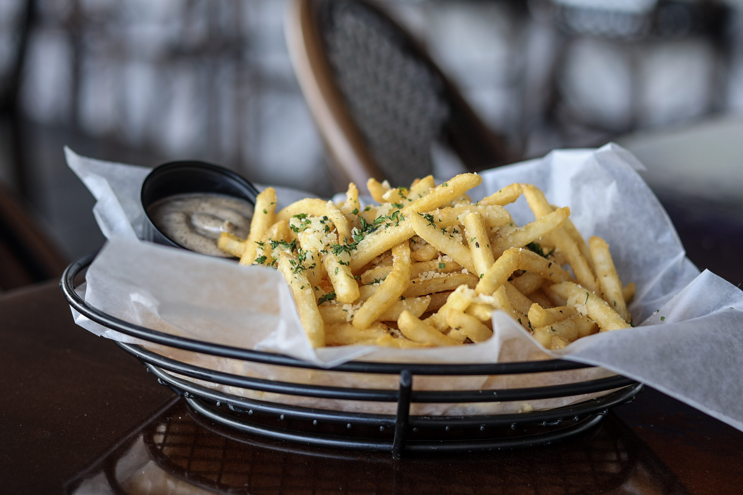 Parmesian Fries with Truffle Aioli