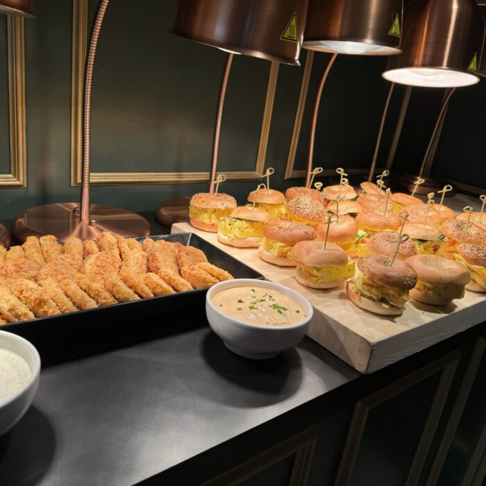 Breakfast Catering - Hasbrowns, Bagel Egg Sandwich