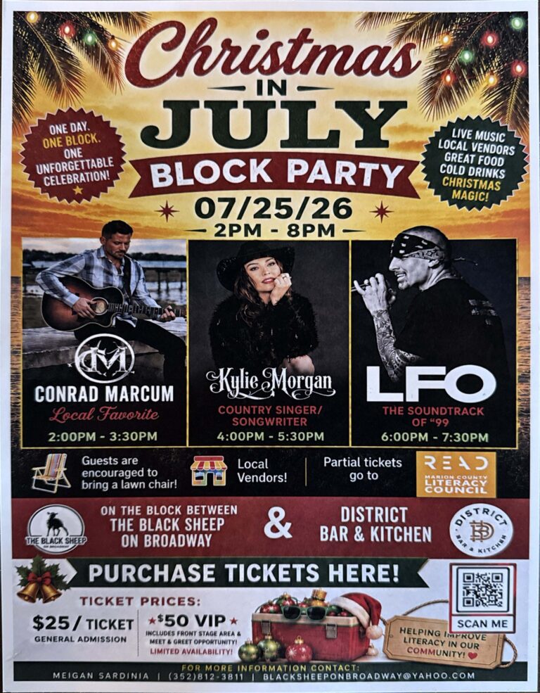 Christmas in July 2026 - downtown ocala - Block Party